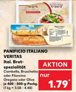 Kaufland Panificio italiano veritas ciambella oder bruschetta oder filoncino Angebot