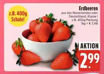 E-Center Erdbeeren Angebot