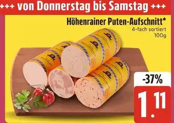 Edeka Xpress Höhenrainer puten-aufschnitt Angebot