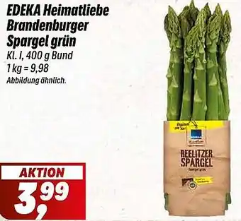 Simmel EDEKA Heimatliebe Brandenburger Spargel grün Angebot