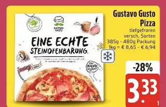 Edeka Xpress Gustavo gusto pizza Angebot
