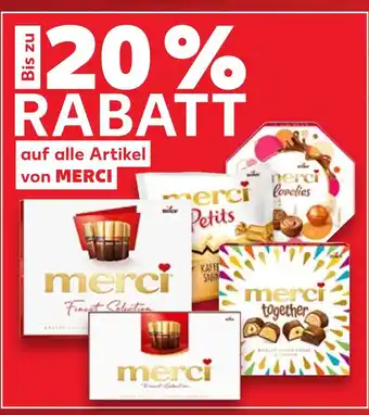 Kaufland Merci 20 % rabatt Angebot