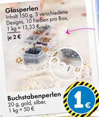 TEDi Glasperlen oder buchstabenperlen Angebot