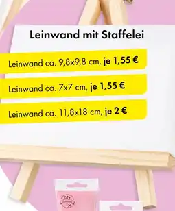 TEDi Leinwand mit staffelei Angebot