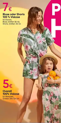 PEPCO Bluse oder shorts für damen oder overall für mädchen Angebot