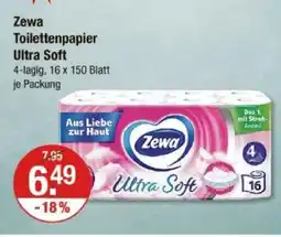 V Markt Zewa toilettenpapier ultra soft Angebot