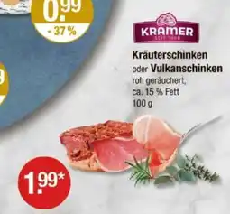 V Markt Kramer kräuterschinken oder vulkanschinken Angebot