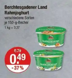 V Markt Berchtesgadener land rahmjoghurt Angebot