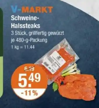 V Markt V-markt schweine-halssteaks Angebot