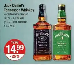 V Markt Jack daniel's tennessee whiskey Angebot