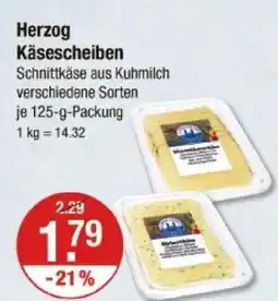 V Markt Herzog käsescheiben Angebot