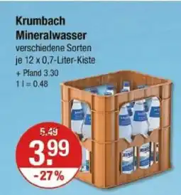 V Markt Krumbach mineralwasser Angebot