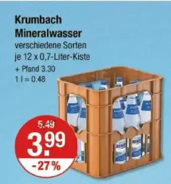 V Markt Krumbach mineralwasser Angebot
