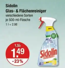 V Markt Sidolin glas- & flächenreiniger Angebot