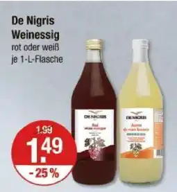 V Markt De nigris weinessig rot oder weiß Angebot