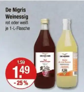 V Markt De nigris weinessig rot oder weiß Angebot