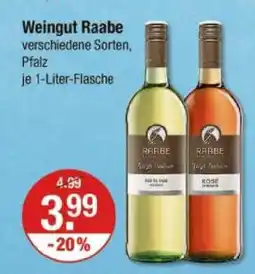 V Markt Weingut raabe weißwein oder rosé Angebot