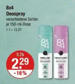 V Markt 8x4 deospray Angebot
