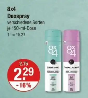 V Markt 8x4 deospray Angebot