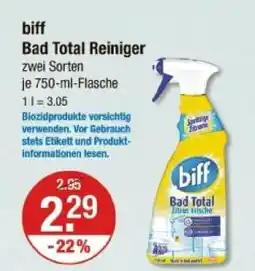 V Markt Biff bad total reiniger Angebot