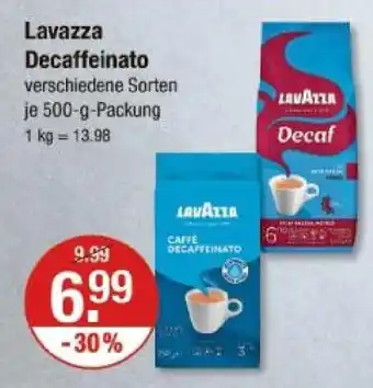 V Markt Lavazza decaffeinato Angebot