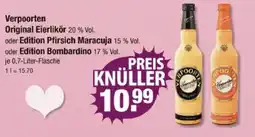 V Markt Verpoorten original eierlikör oder edition pfirsich maracuja oder edition bombardino Angebot