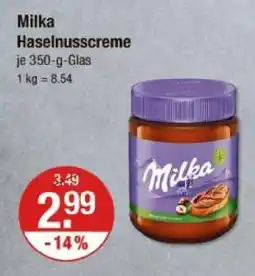 V Markt Milka haselnusscreme Angebot