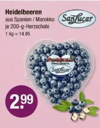 V Markt Sanlucar heidelbeeren Angebot