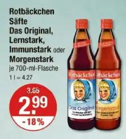 V Markt Rotbäckchen das original, lernstark, immunstark oder morgenstark Angebot