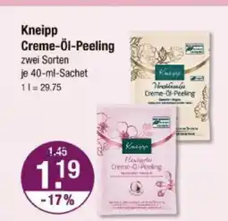 V Markt Kneipp creme-öl-peeling Angebot
