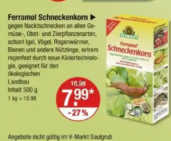V Markt Neudorff ferramol schneckenkorn Angebot