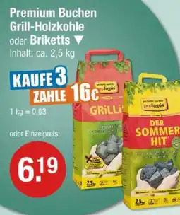 V Markt Profagus premium buchen grill-holzkohle oder briketts Angebot