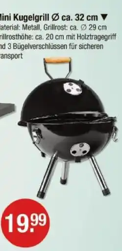 V Markt Mini kugelgrill ø ca. 32 cm Angebot