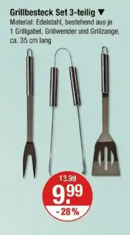 V Markt Grillbesteck set 3-teilig Angebot