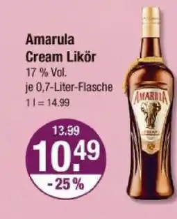 V Markt Amarula cream likör Angebot