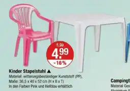 V Markt Kinder stapelstuhl Angebot