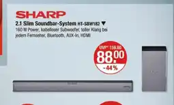 V Markt Sharp 2.1 slim soundbar-system ht-sbw182 Angebot