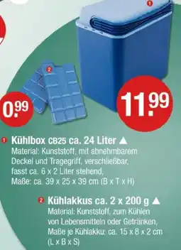 V Markt Kühlbox cb25 ca. 24 liter Angebot