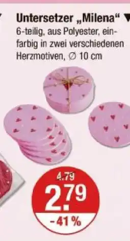 V Markt Untersetzer milena Angebot