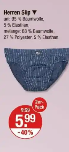 V Markt Herren slip Angebot