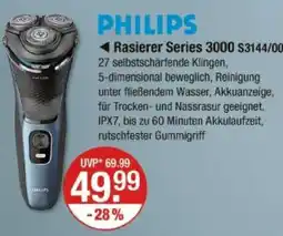 V Markt Philips rasierer series 3000 Angebot