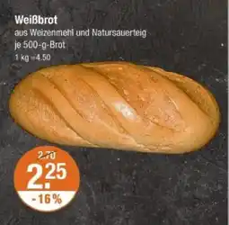 V Markt Weißbrot Angebot