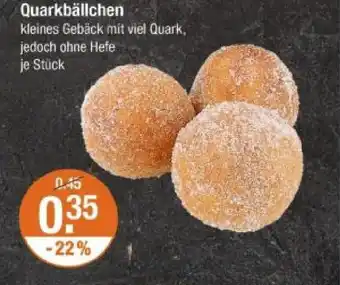 V Markt Quarkbällchen Angebot