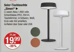 V Markt Solar-tischleuchte simeri Angebot