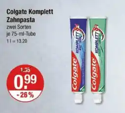 V Markt Colgate komplett zahnpasta Angebot