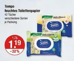 V Markt Tempo feuchtes toilettenpapier Angebot