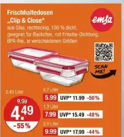 V Markt Emsa frischhaltedosen clip & close Angebot