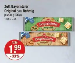 V Markt Zott bayerntaler original oder rahmig Angebot