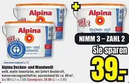 B1 Discount Baumarkt Alpina Decken- und Wandweiß Angebot