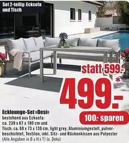 B1 Discount Baumarkt Ecklounge-Set Desi Angebot